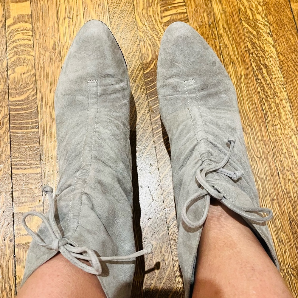 Also suede booties